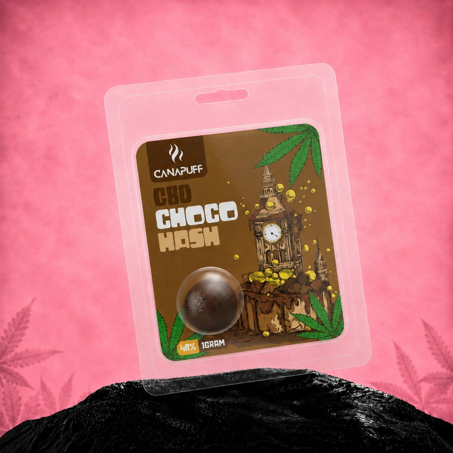 Canapuff CBD Hash Choco 60%, 1 gram