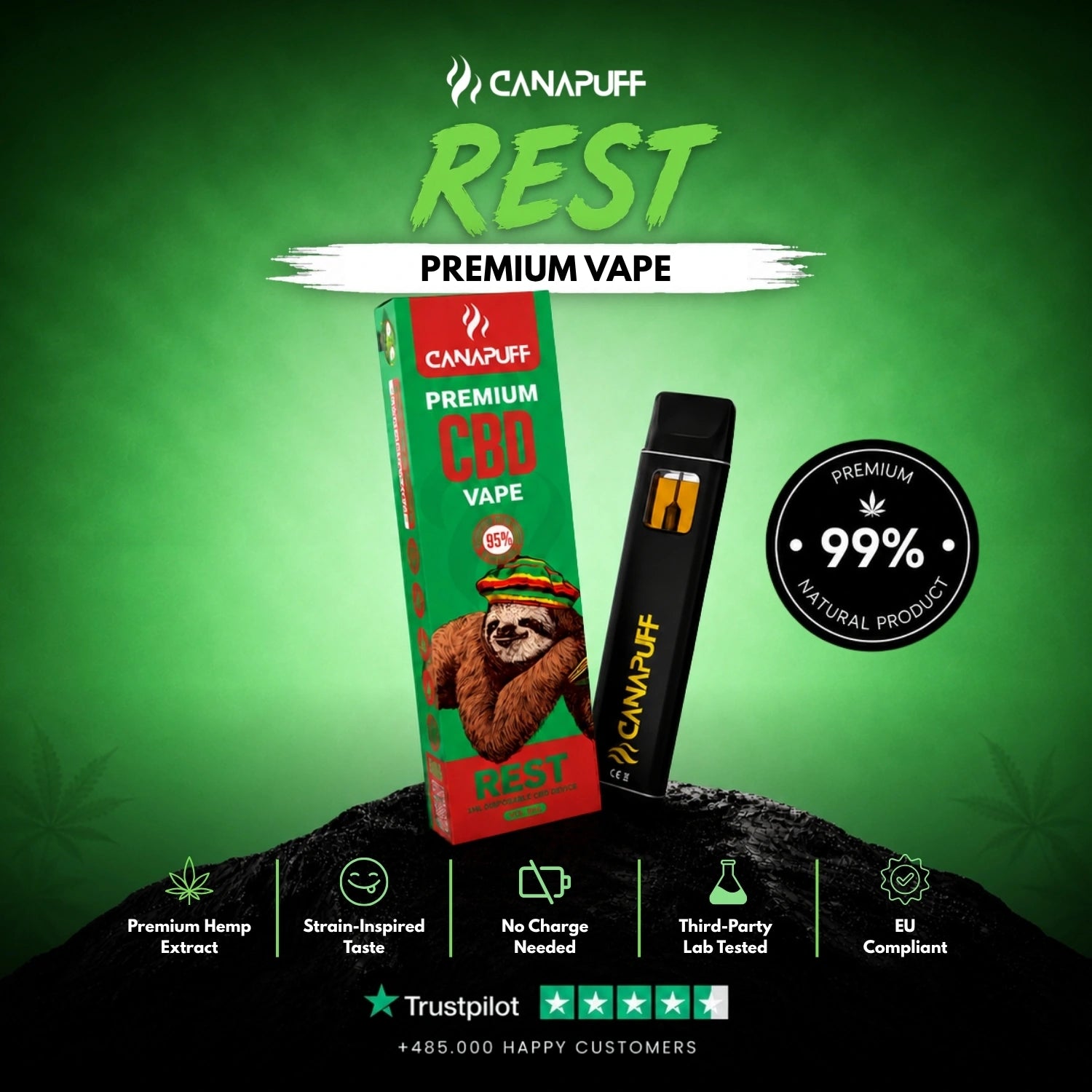 CBD Vape Rest 95% 1ml