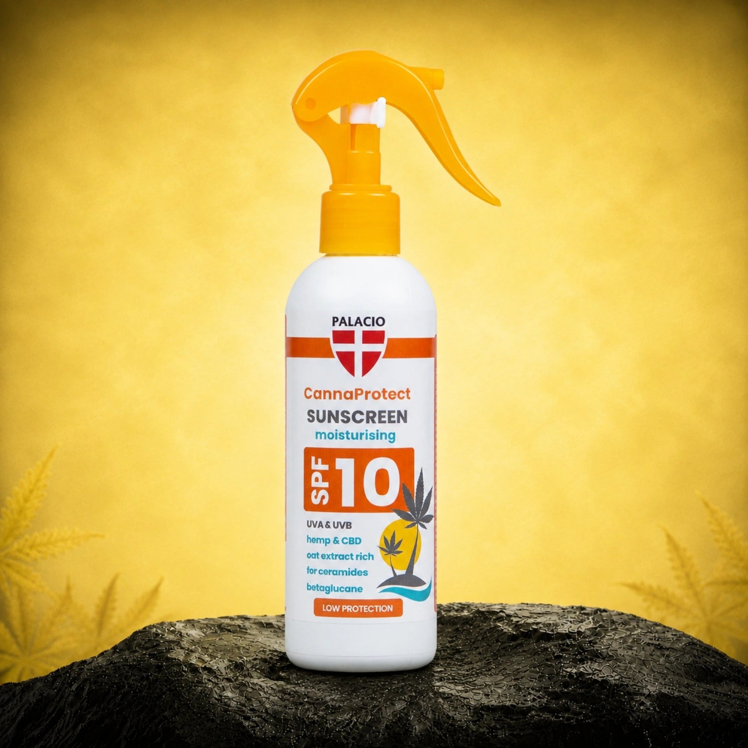 Canna Protect - Sunscreen Lotion SPF 10 with hemp, 200 ml - Palacio
