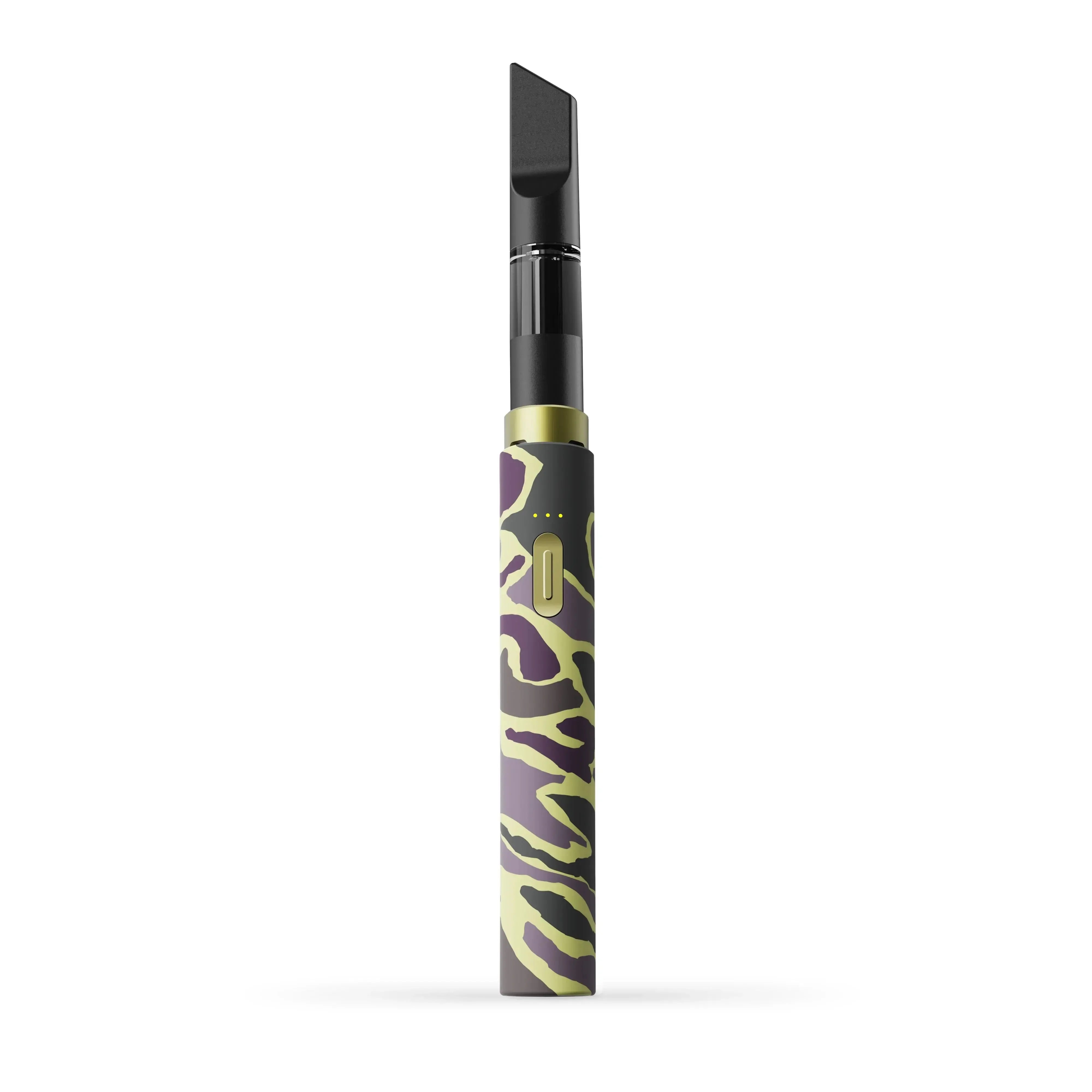 Vessel Core Alpine vape pen with black, purple and yellow pattern
