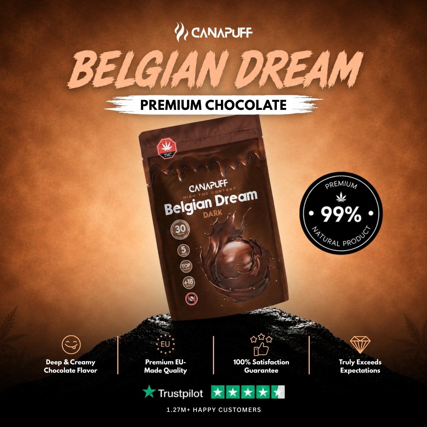 Delta 9 Chocolate Bitter