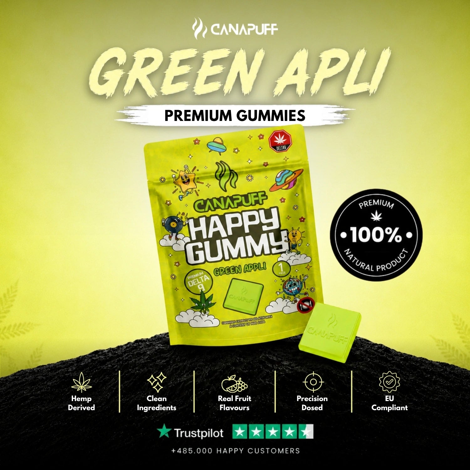 Delta 9 Gummy Green Appli