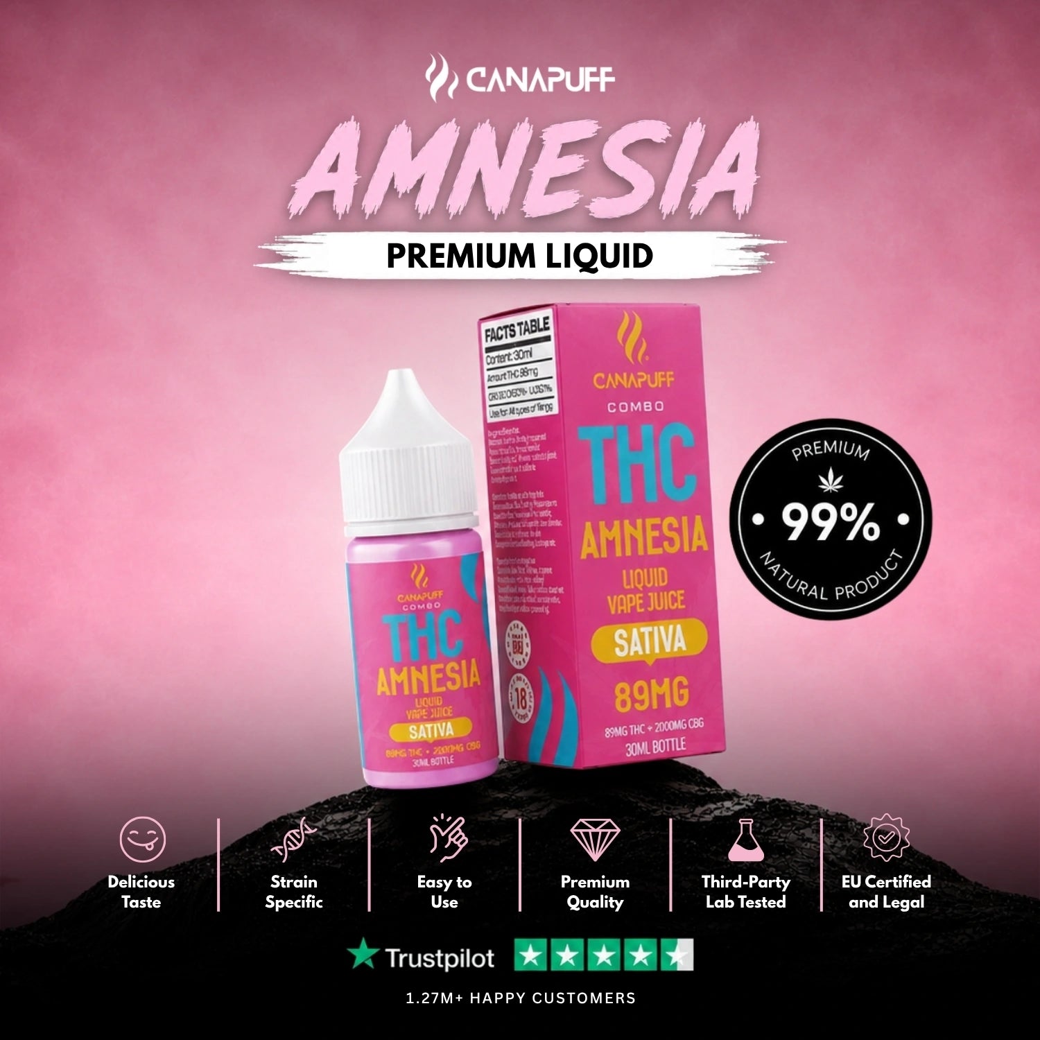 Delta 9 Liquid Amnesia 30ml