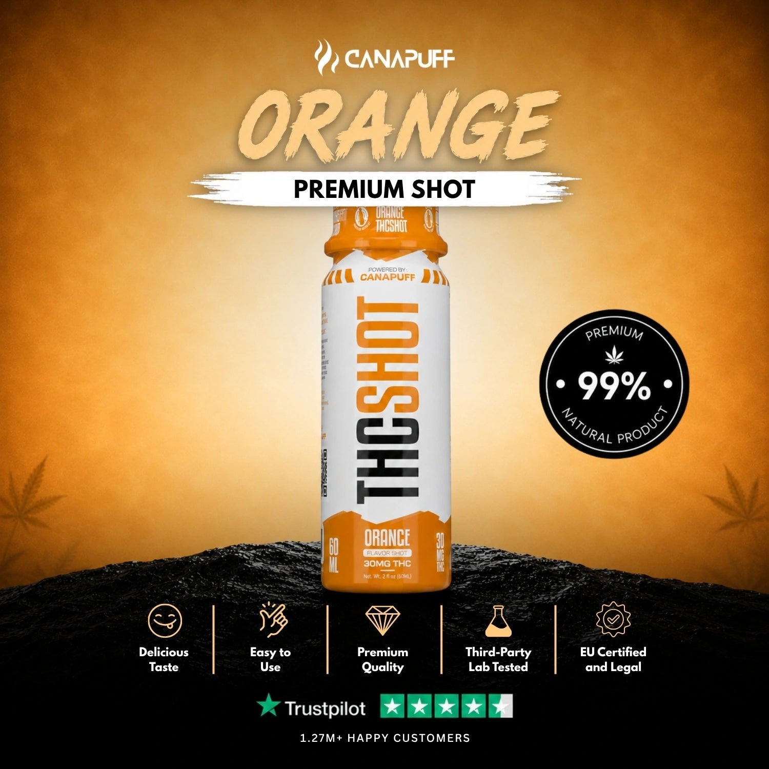 Delta 9 Shot Orange 60ml