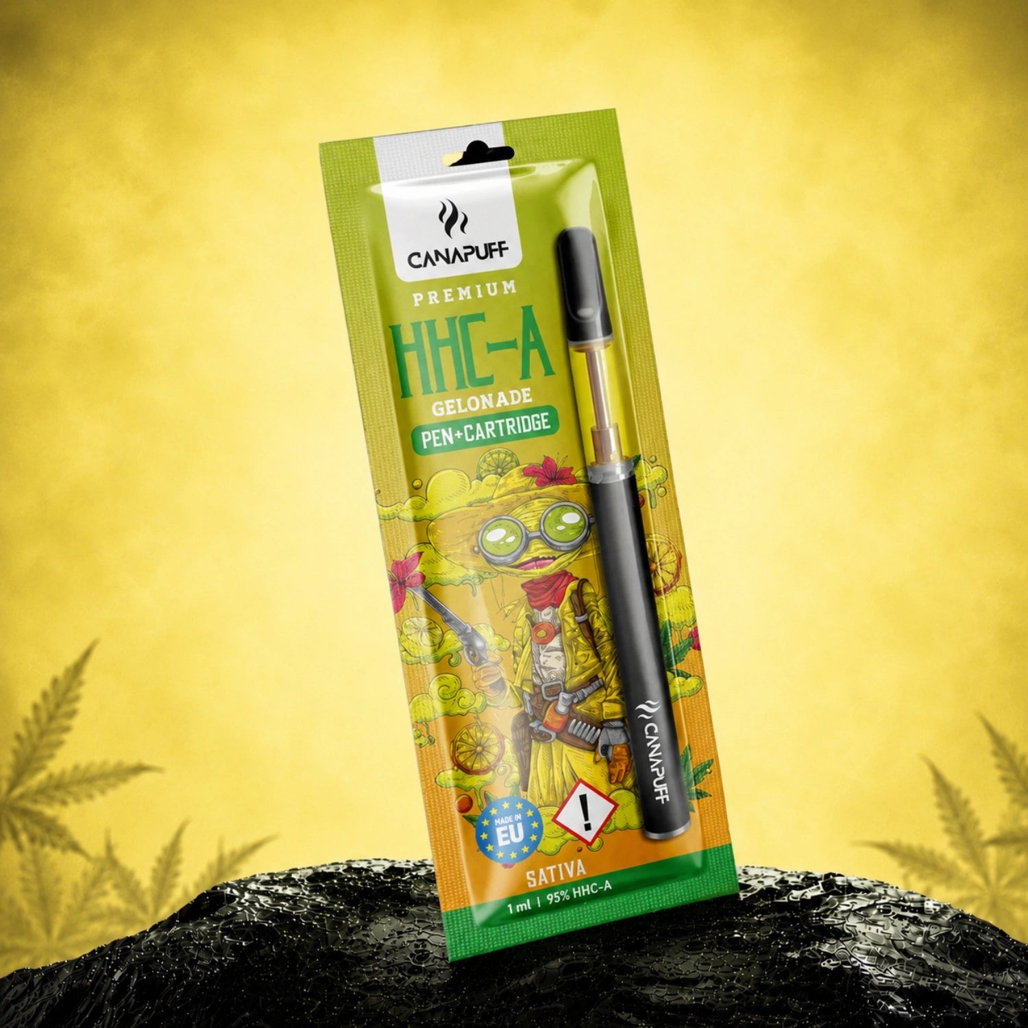 Canapuff HHC-A Gelonade pen and cartridge, 95%, 1 ml, sativa