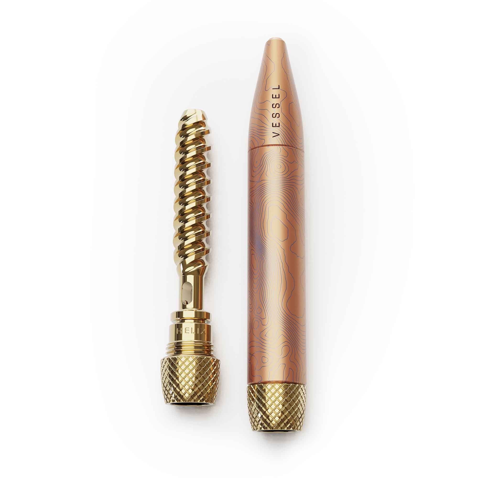 Pen Vessel in oro rosa smontata