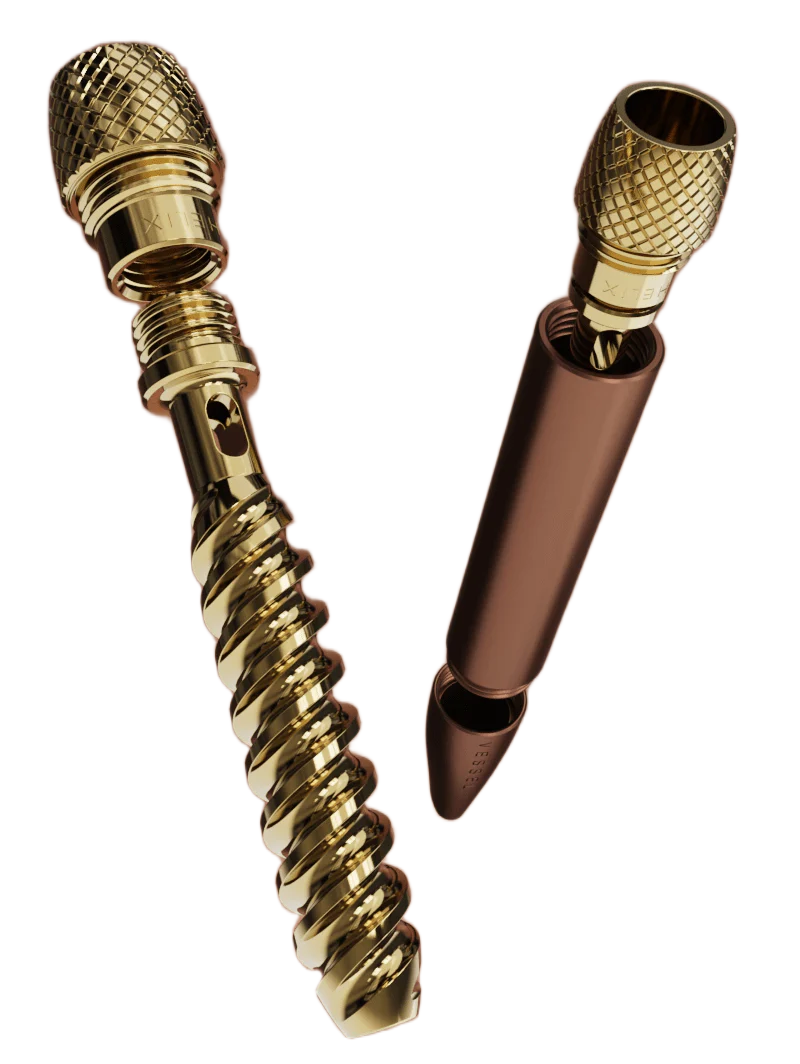 Vessel One Hitter Sierra device with gold-plated brass construction