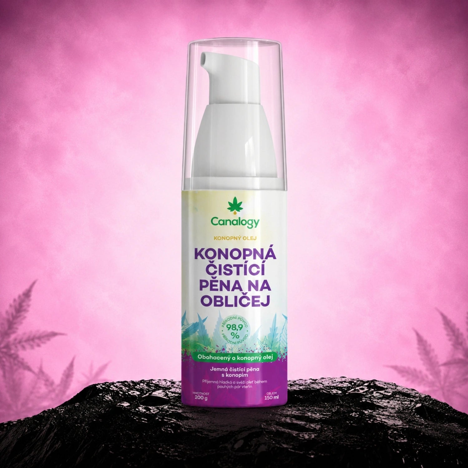 Hemp facial cleansing foam - Canalogy