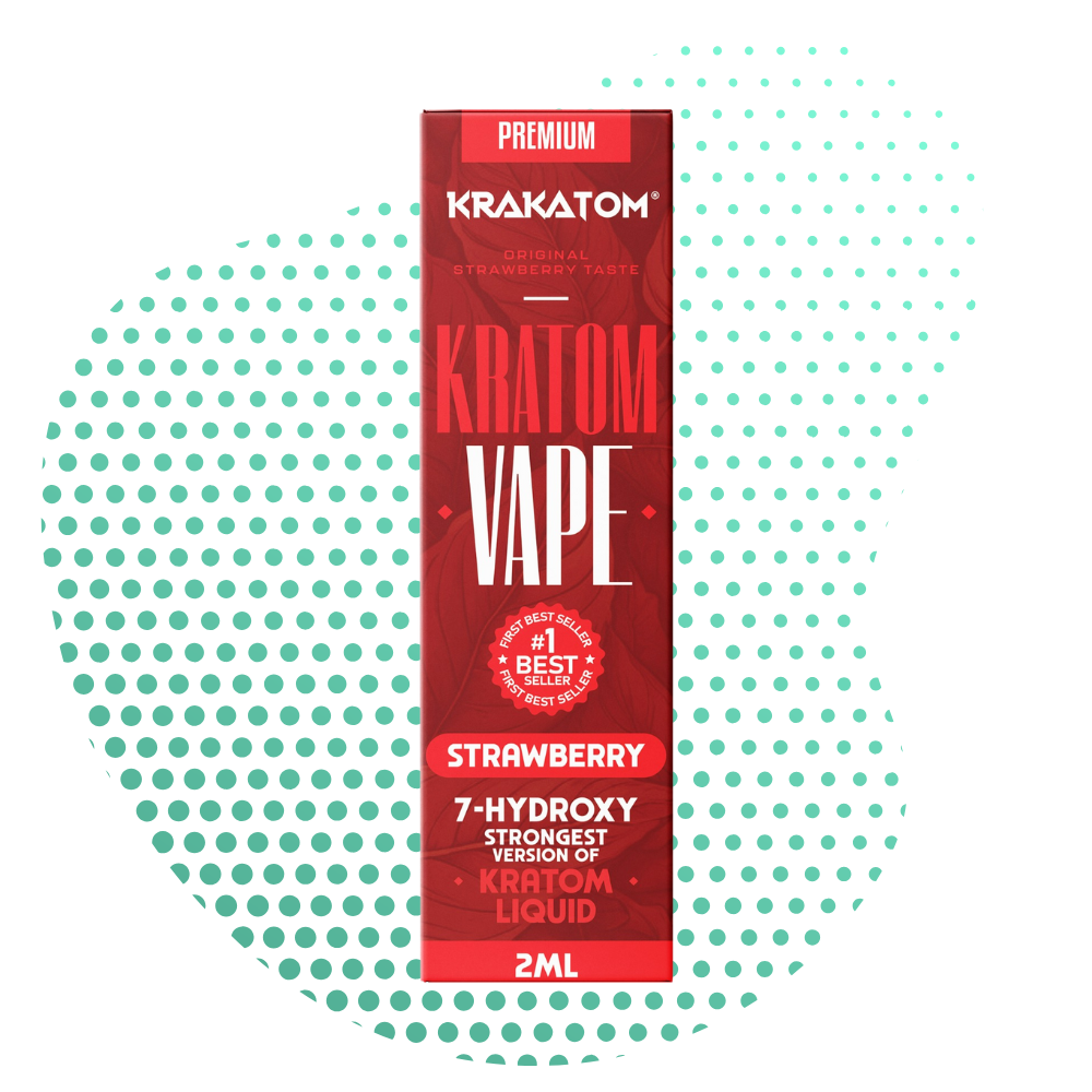 Krakatom 7-Hydroxy Kratom Vape Strawberry 2ml