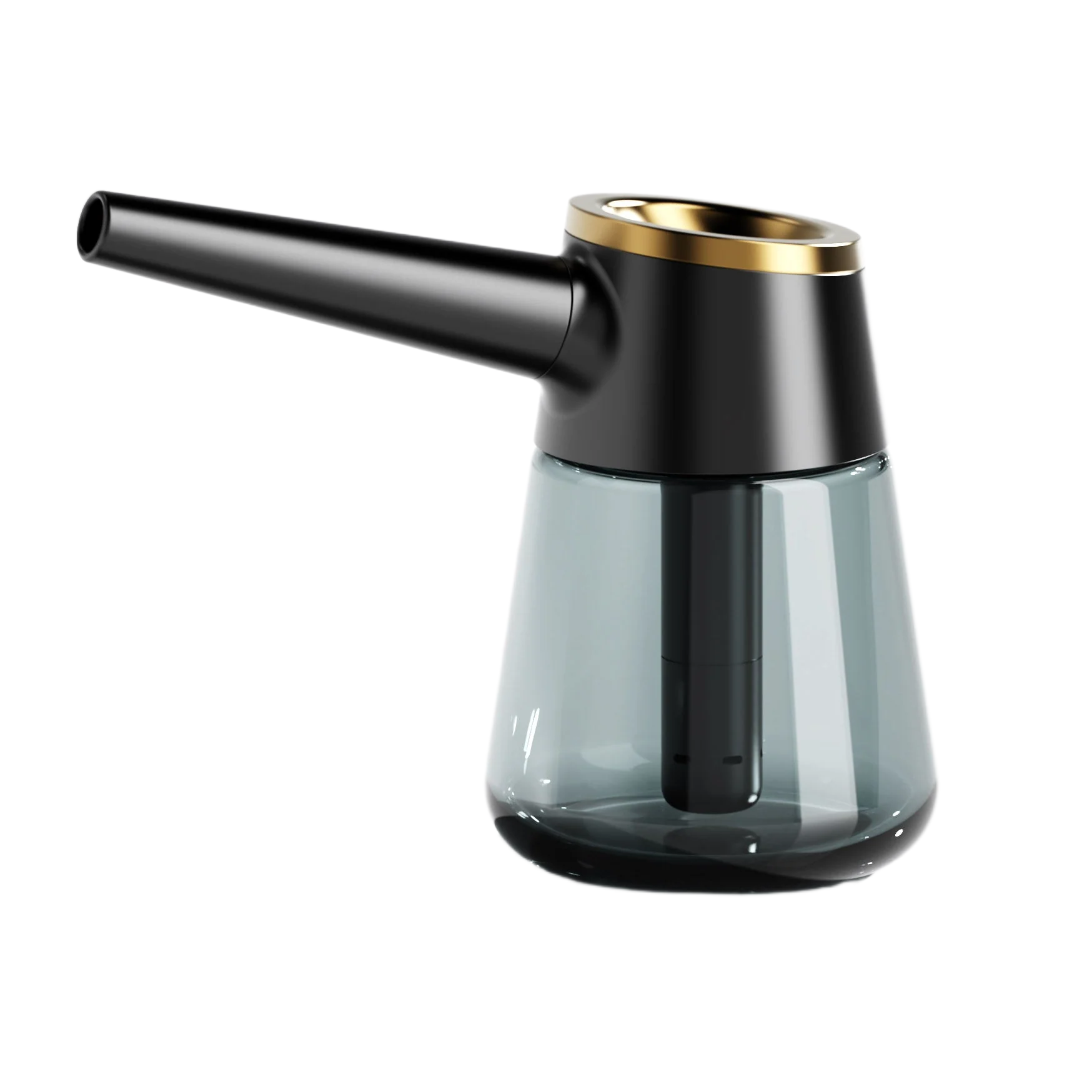 Vessel Pipe Element water pipe with black cap and gold trim