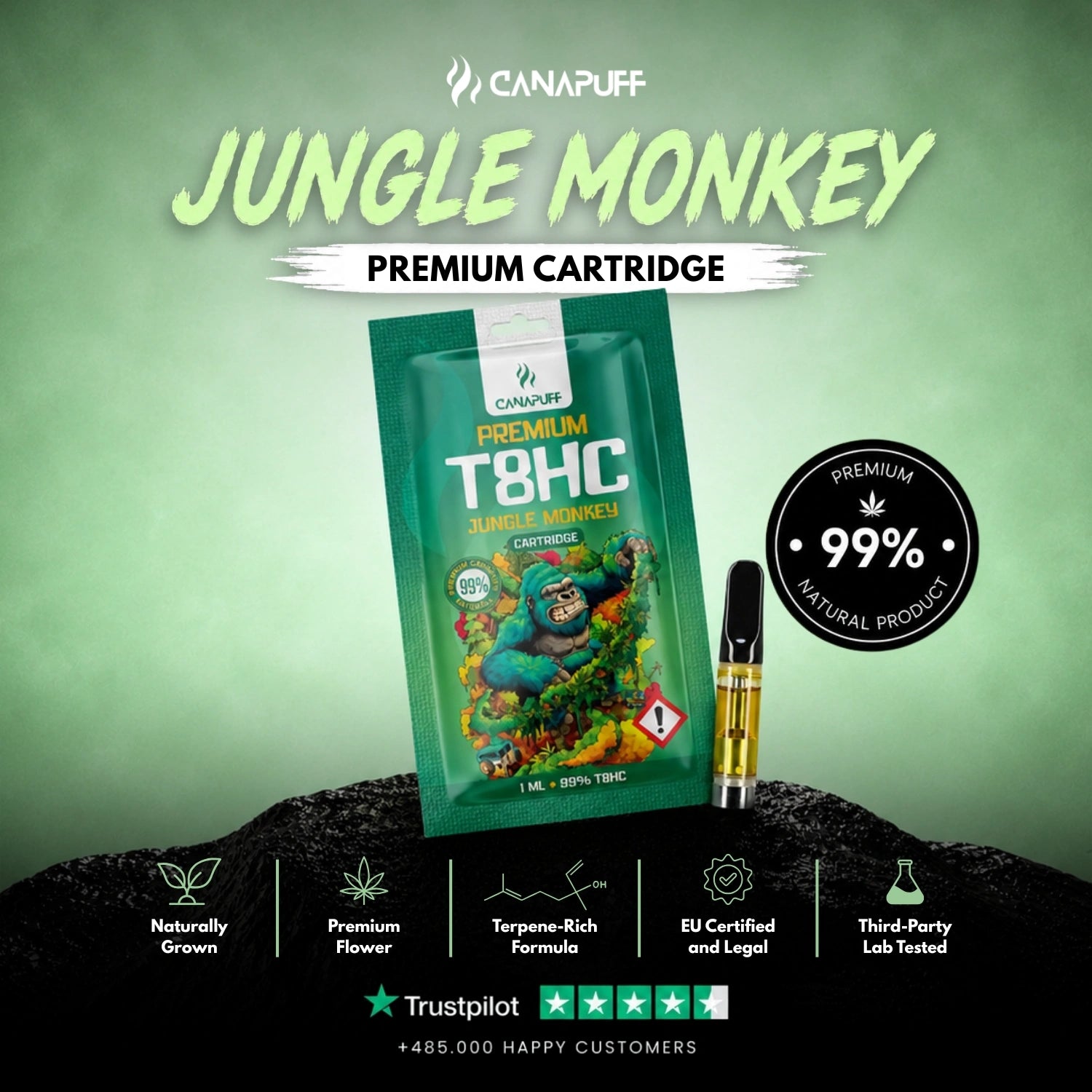 T8HC Cartridge Jungle Monkey 99%