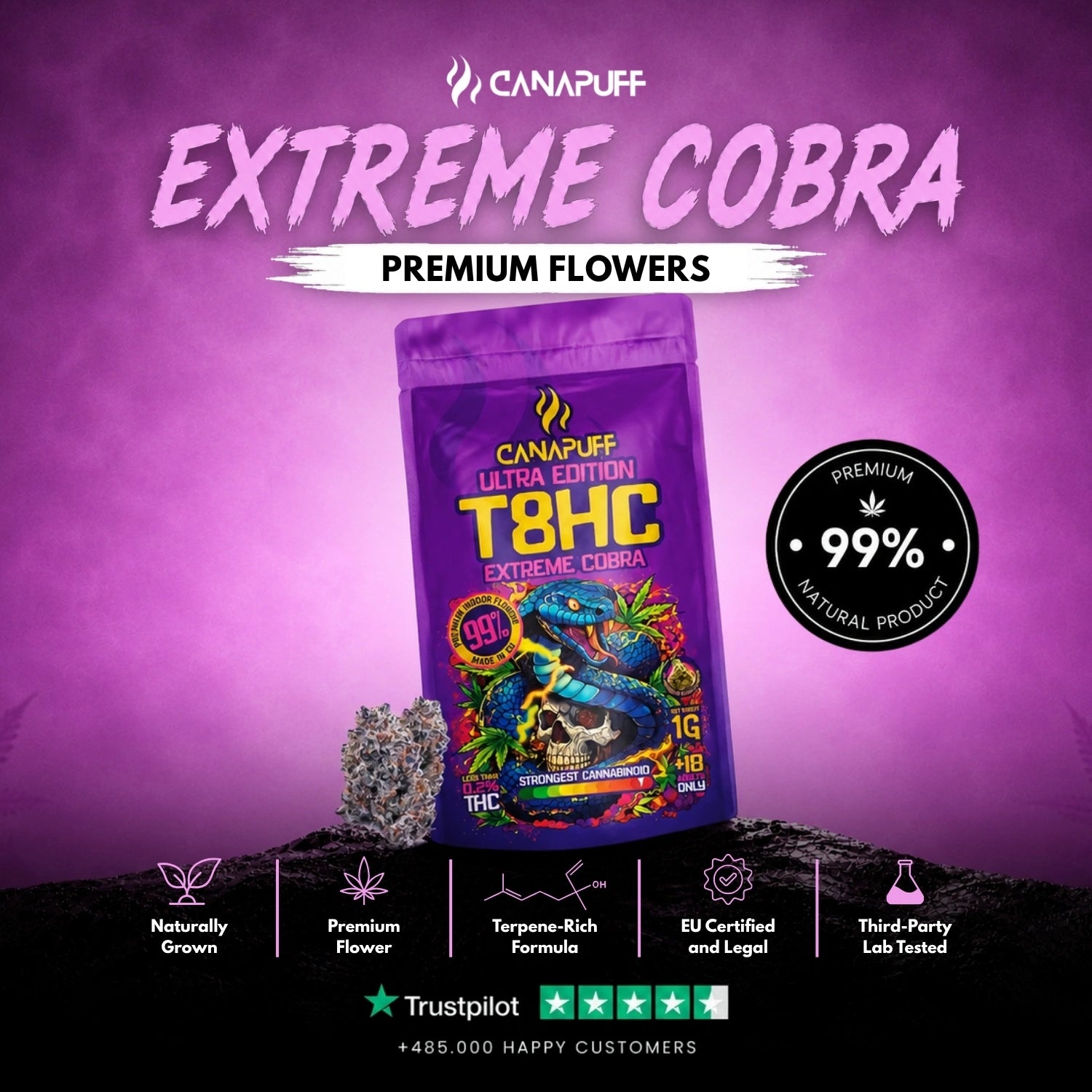 T8HC Flowers Extreme Cobra 99%