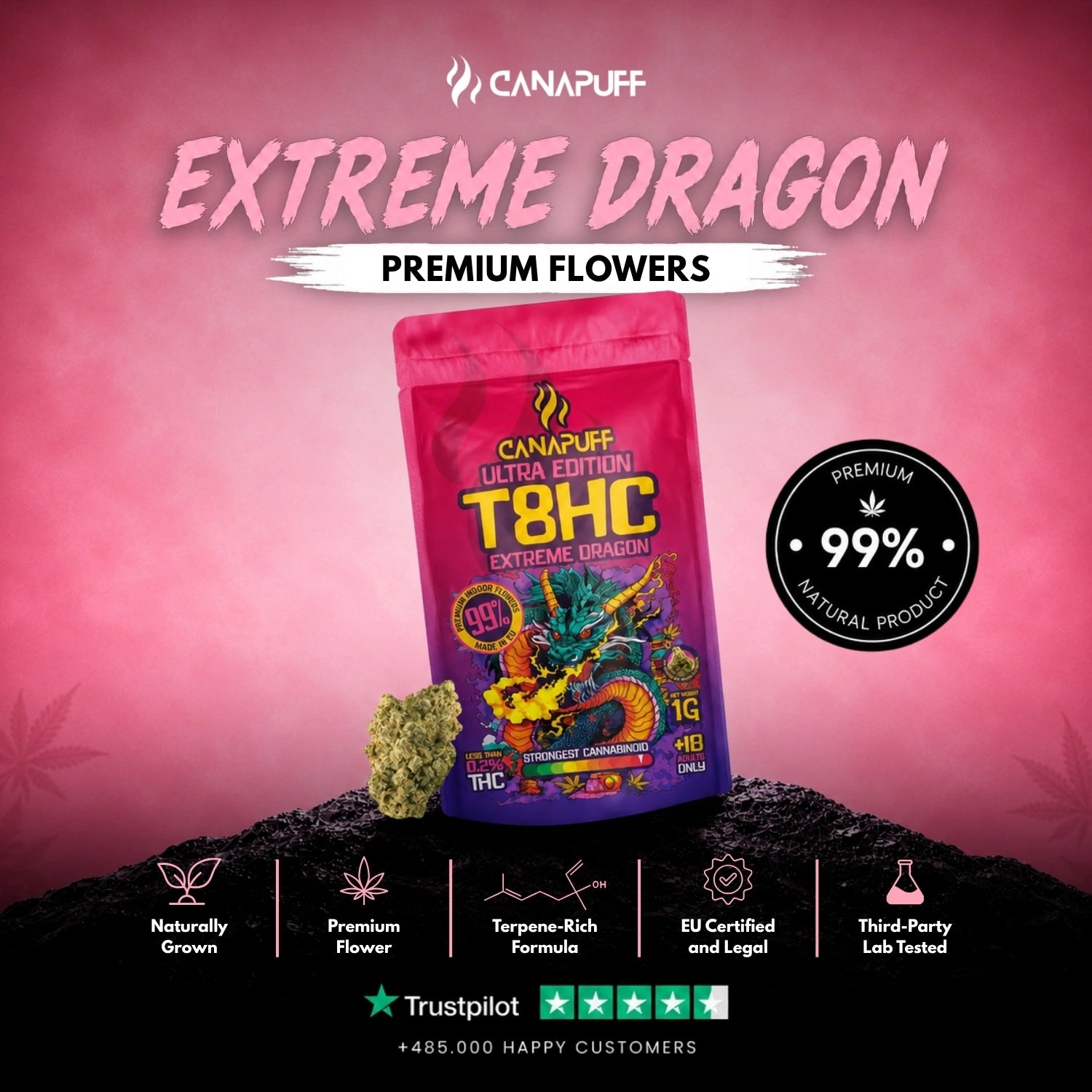 T8HC Flowers Extreme Dragon 99%