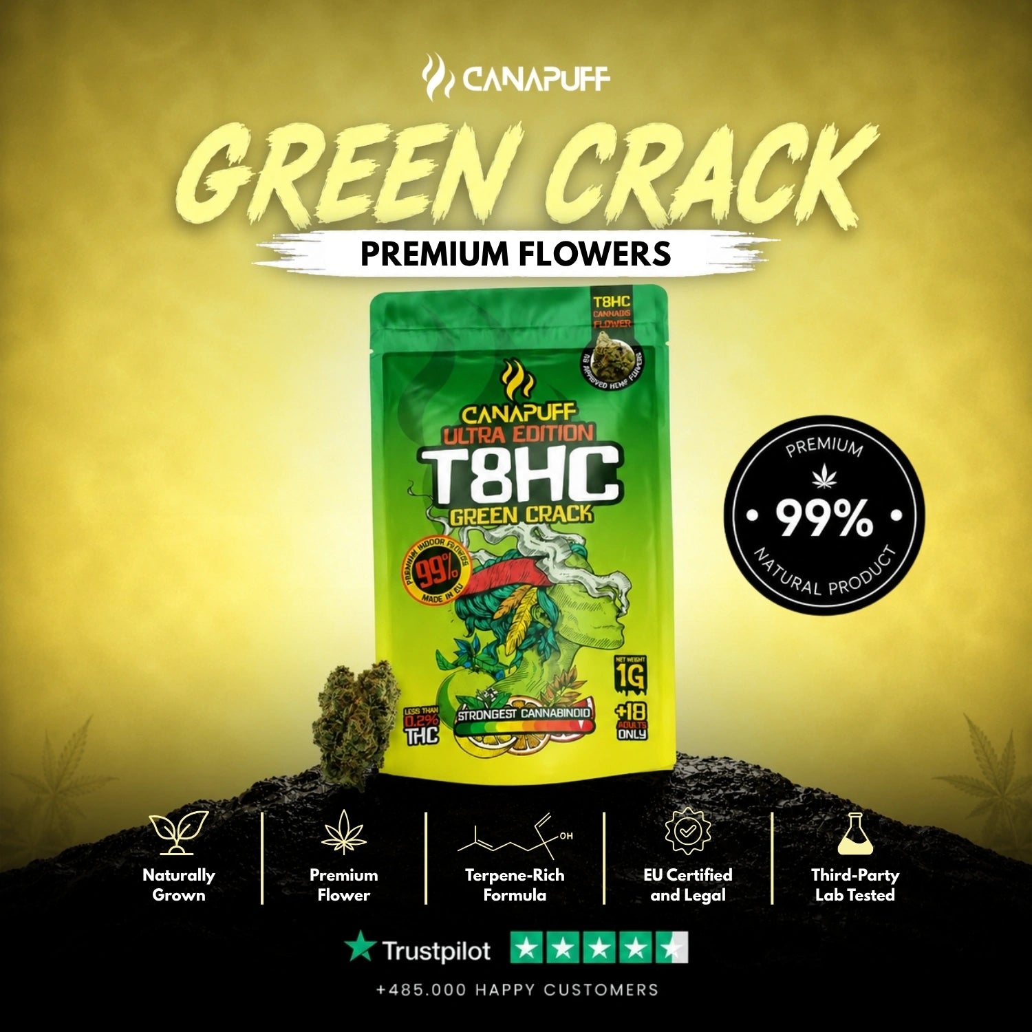 T8HC Flowers Green Crack Ultra Edition 99%