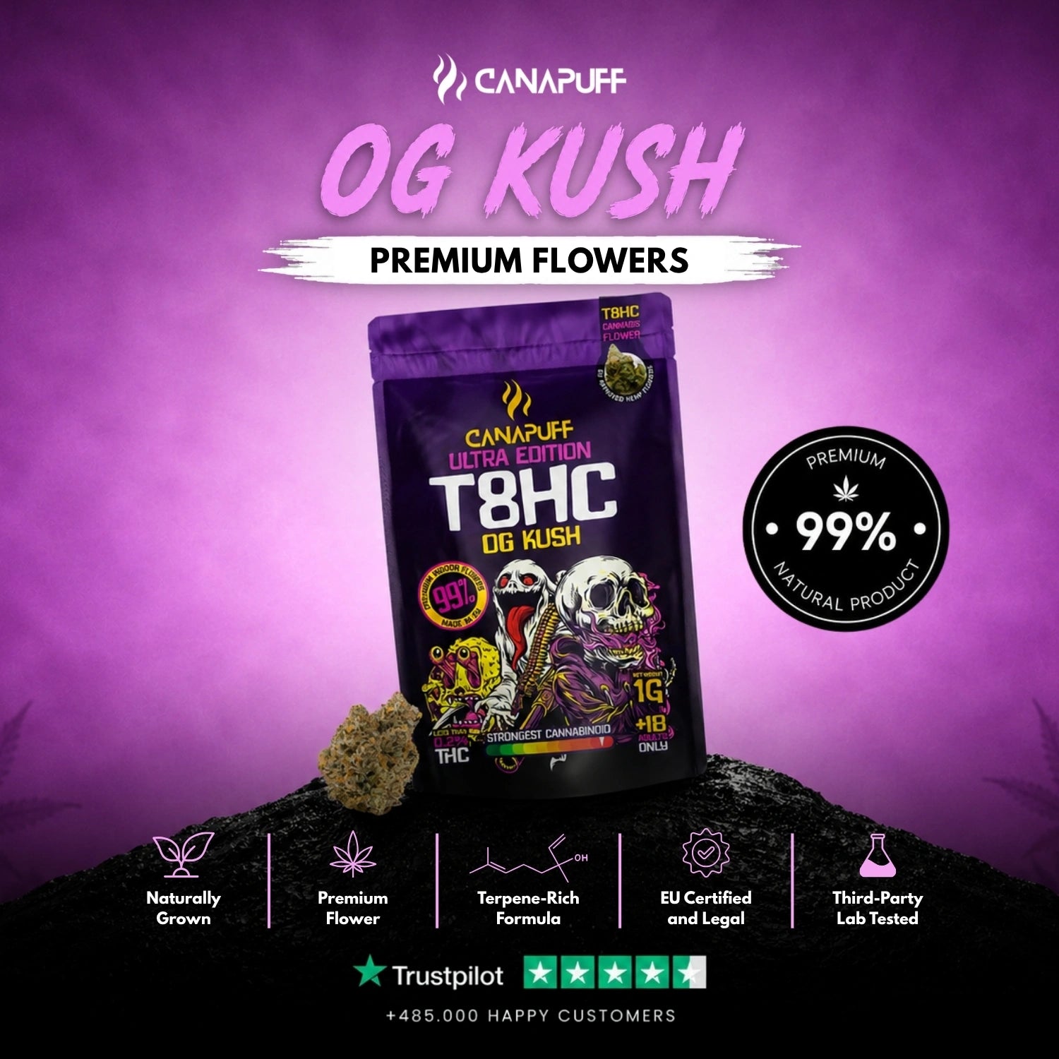 T8HC Flowers OG Kush Ultra Edition 99%