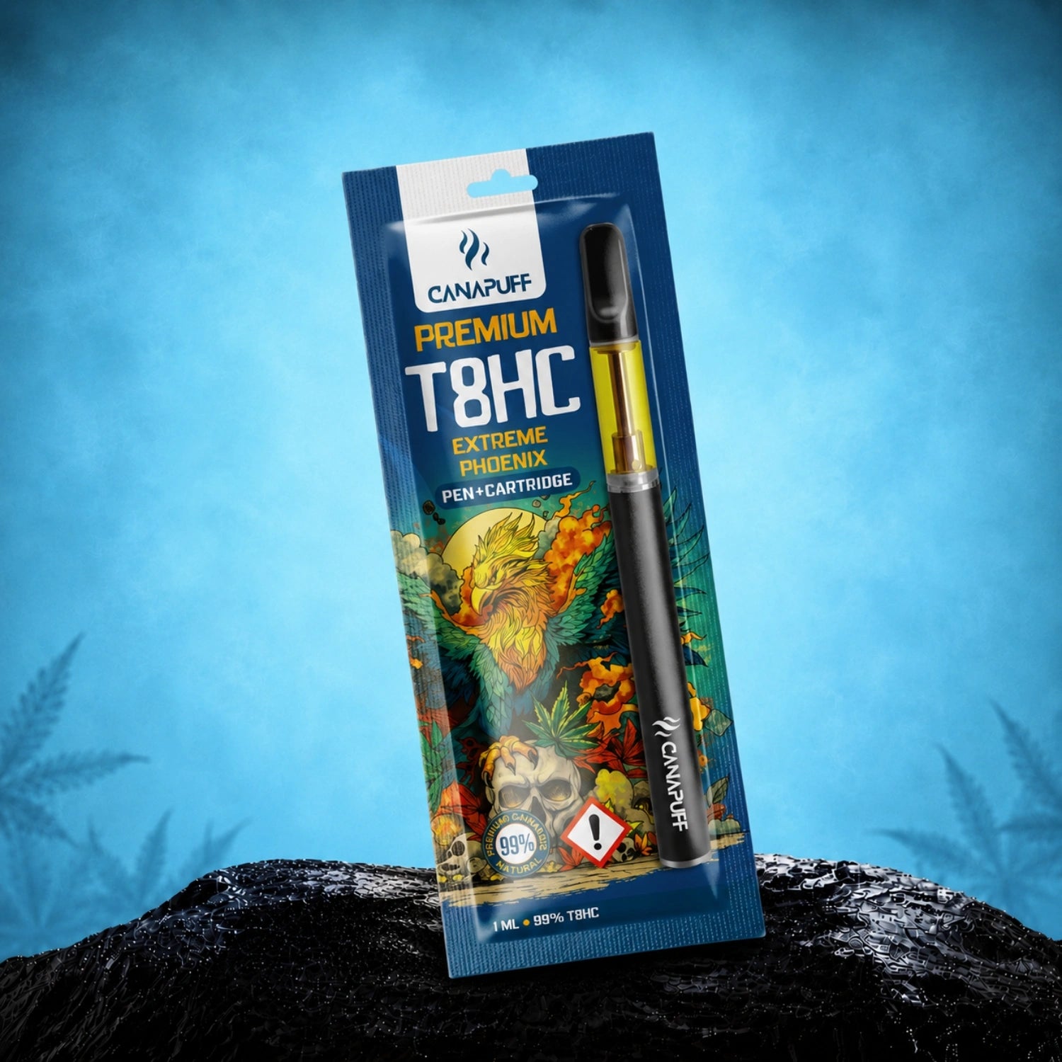 Canapuff T8HC Pen+Cartridge Extreme Phoenix 99%, 1 ml
