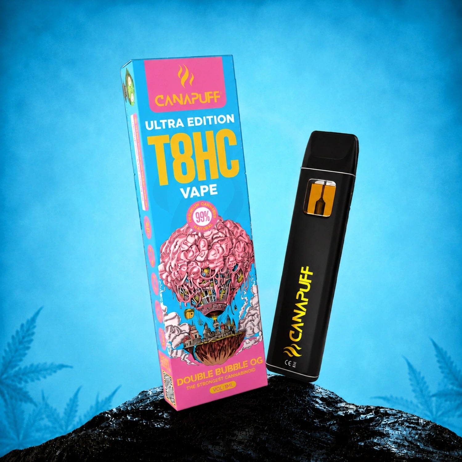 Canapuff T8HC Vape Double Bubble Ultra Edition 99% 1ml disposable pen