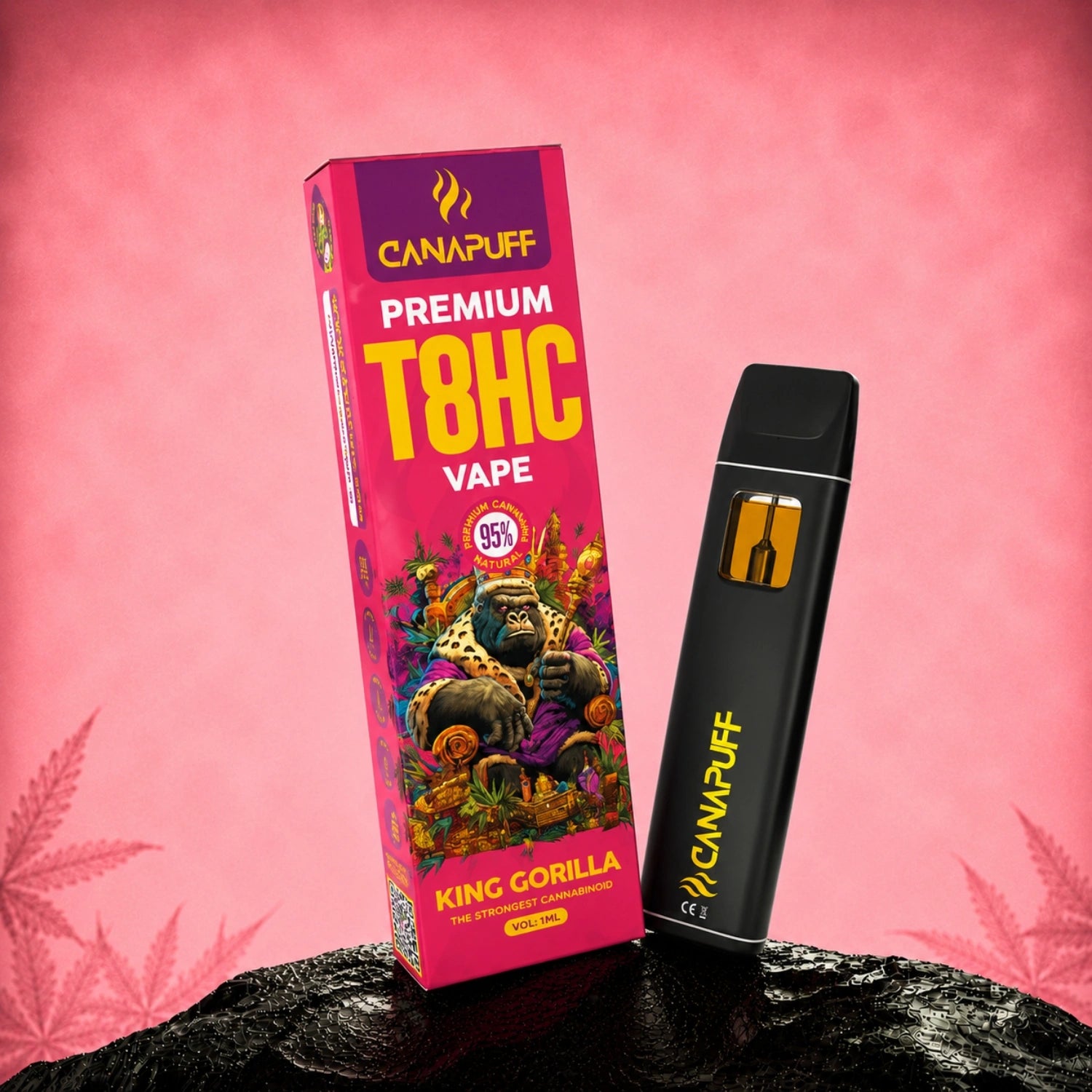 Canapuff T8HC Vape King Gorilla 95% 1ml disposable pen