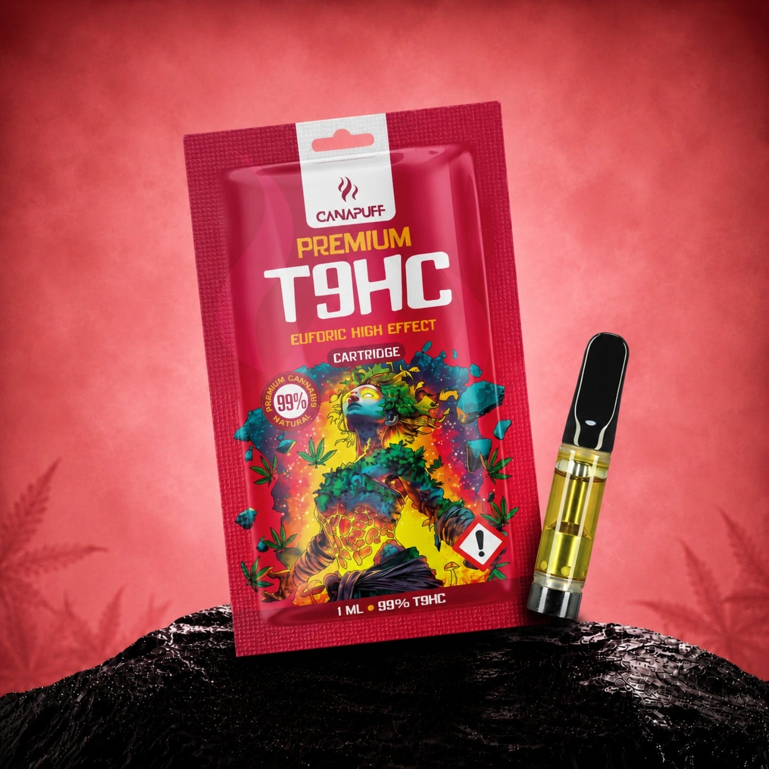 Canapuff T9HC Cartridge, Euforic, 99%, 1 ml