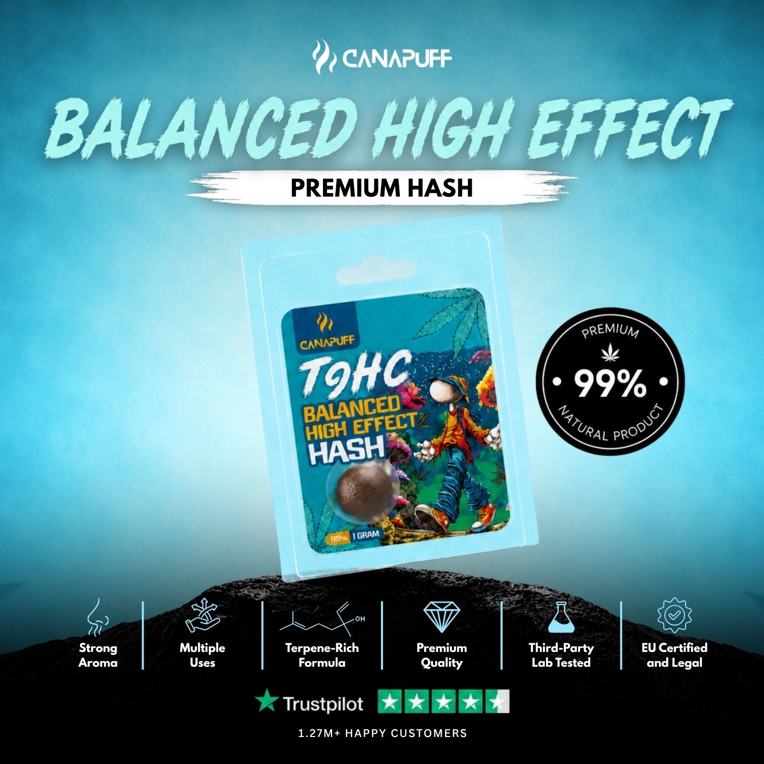 TⳊHC Hash Balanced High Effect 99%