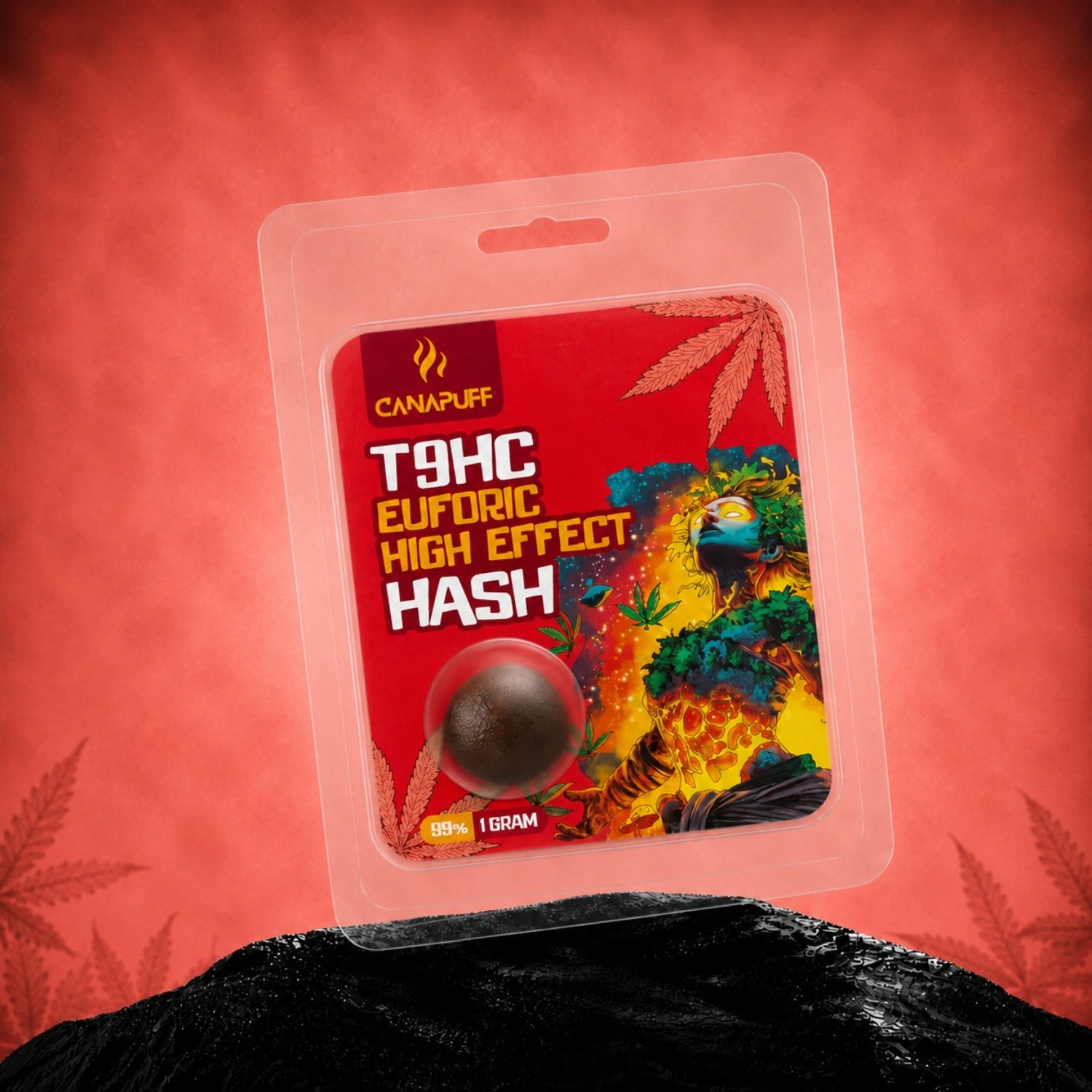 Canapuff T9HC Euforic High Effect Hash 1g, 99% strength