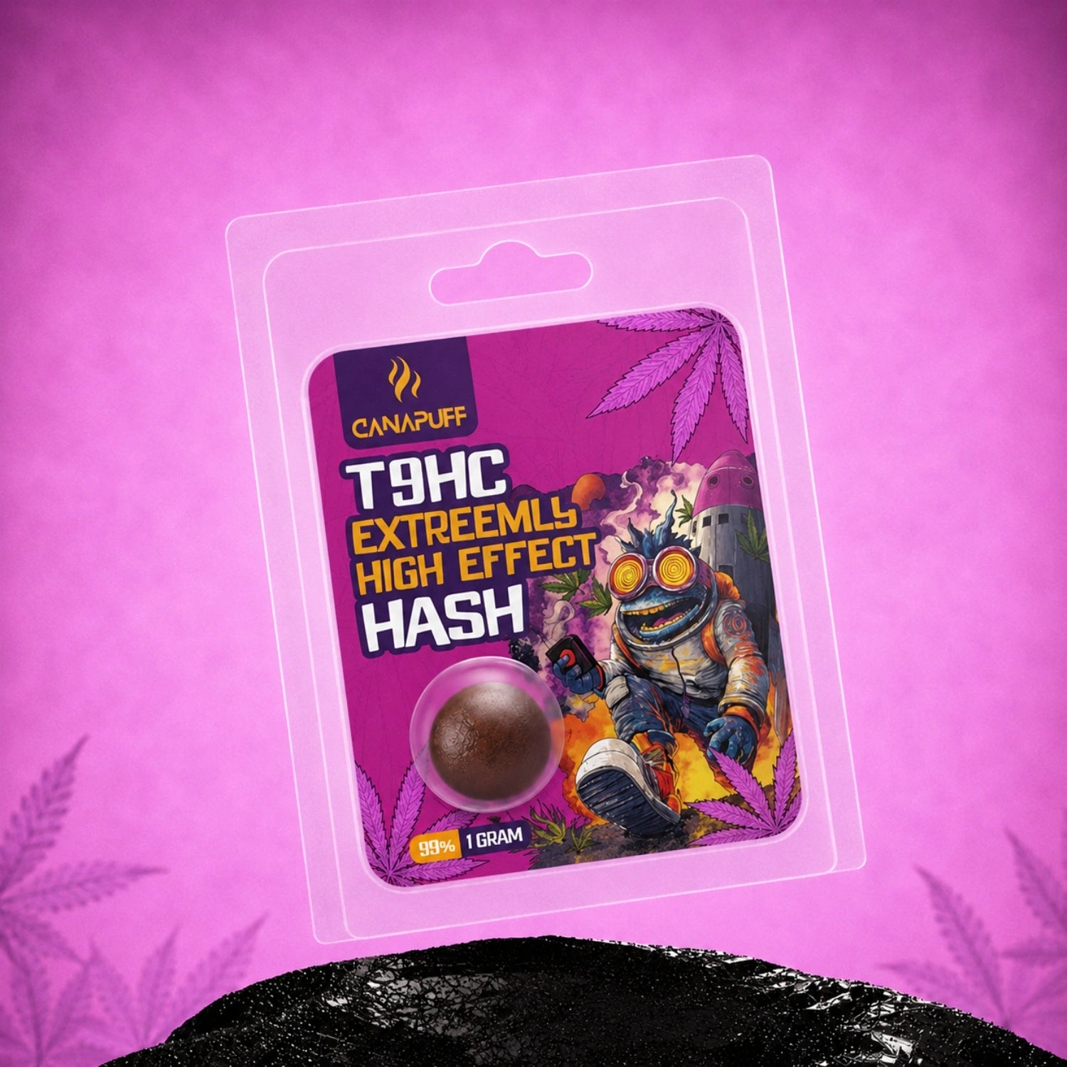 Canapuff T9HC Hash Extreemly High Effect 99% 1 gram pack