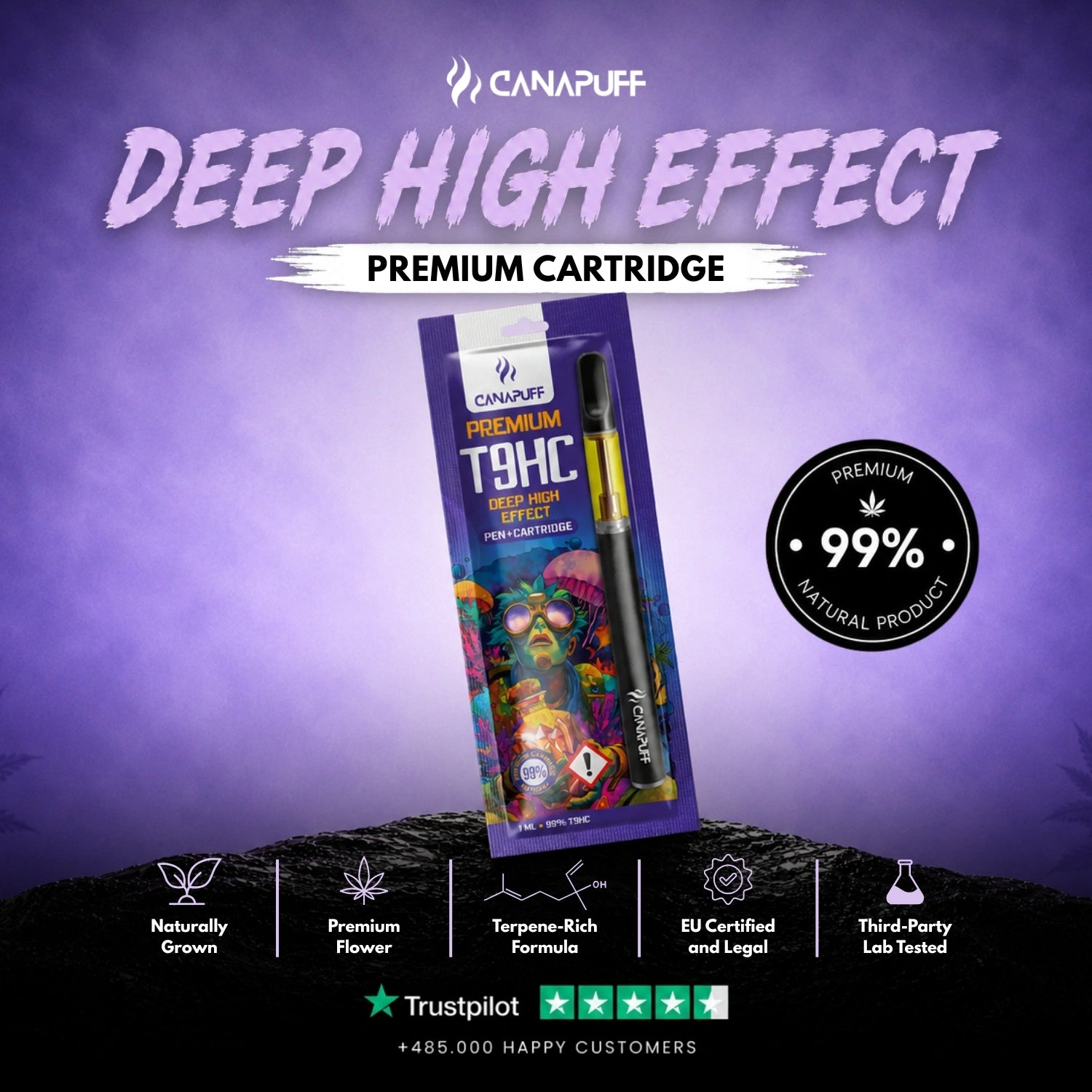 T9HC Pen+Cartridge Deep 99%