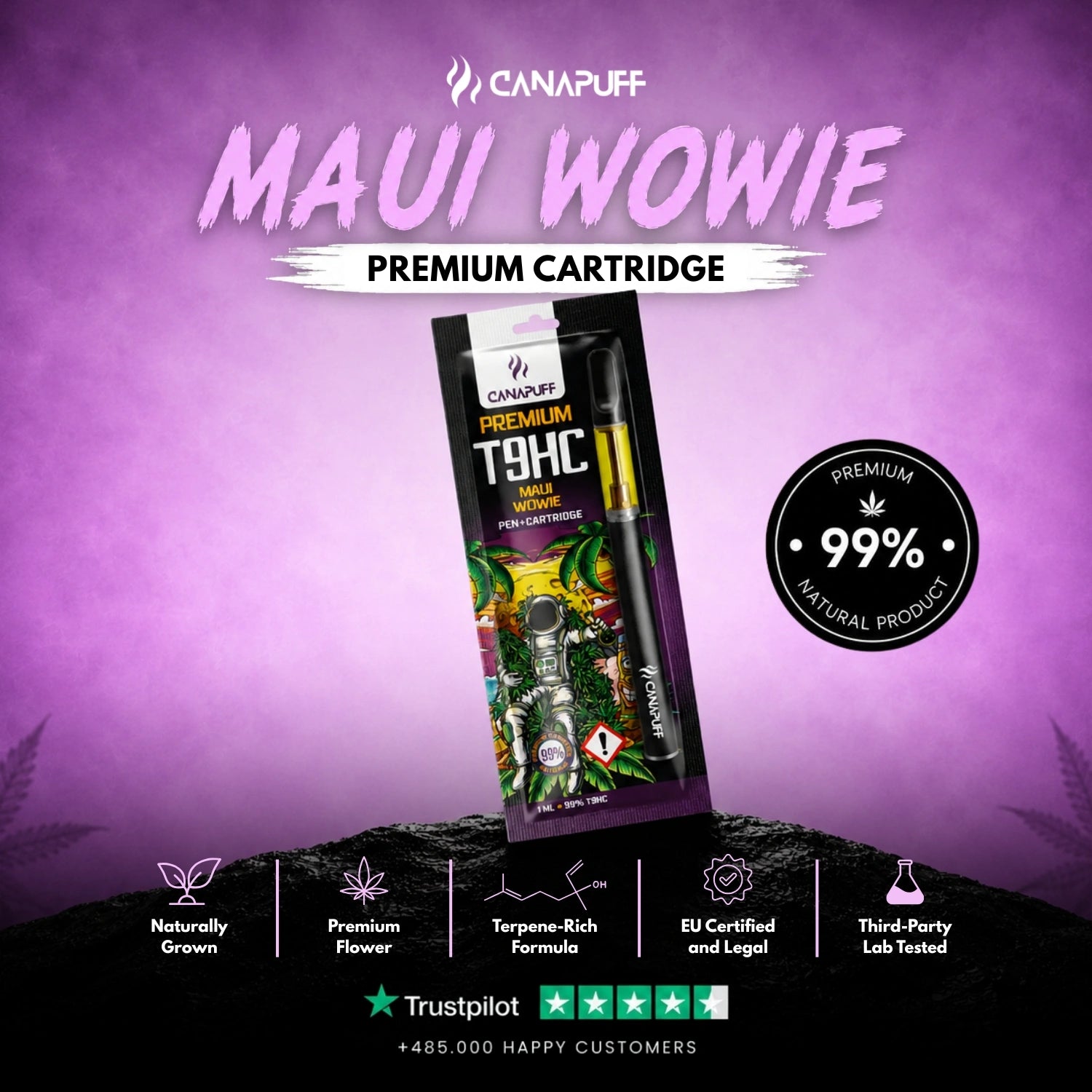 T9HC Pen+Cartridge Maui Wowie 99%