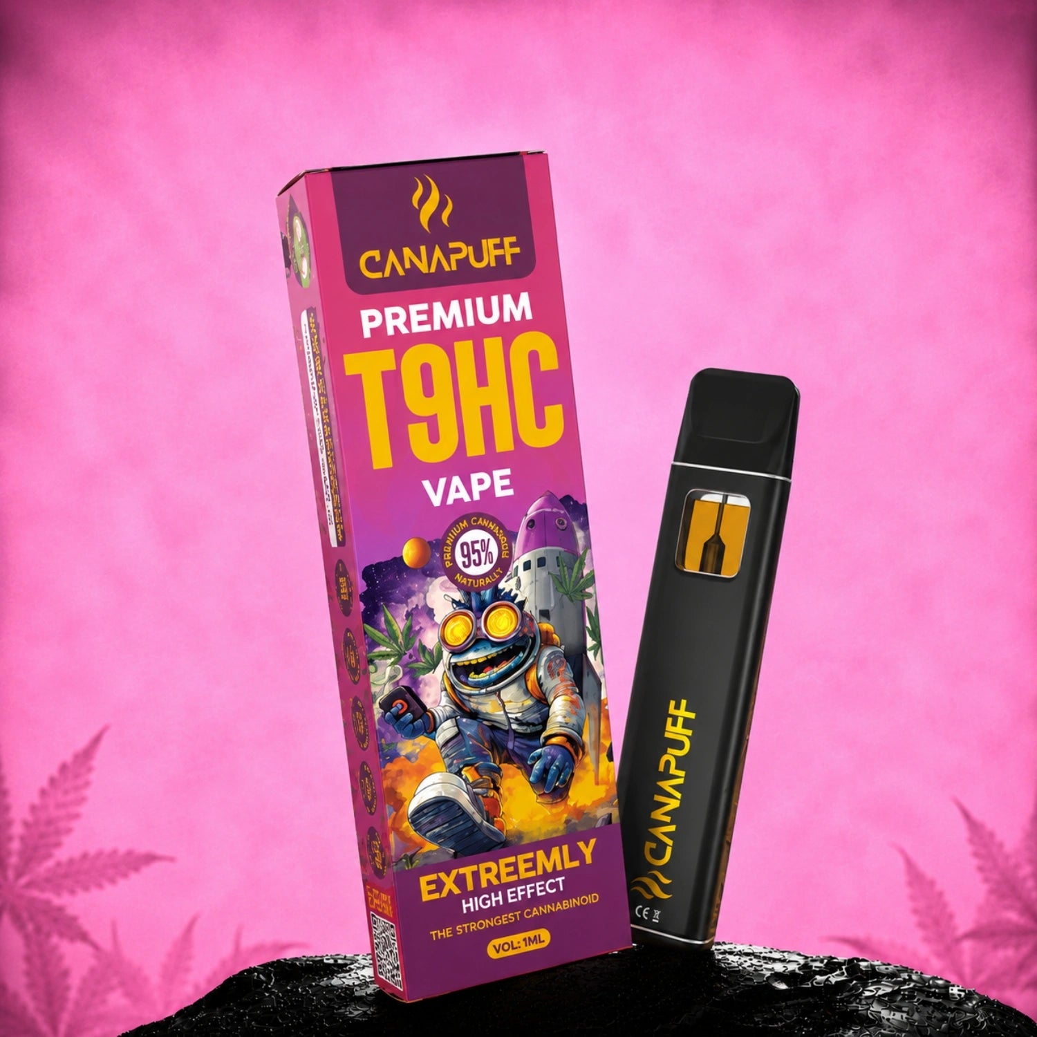 Canapuff T9HC Vape 95% 1 ml disposable pen