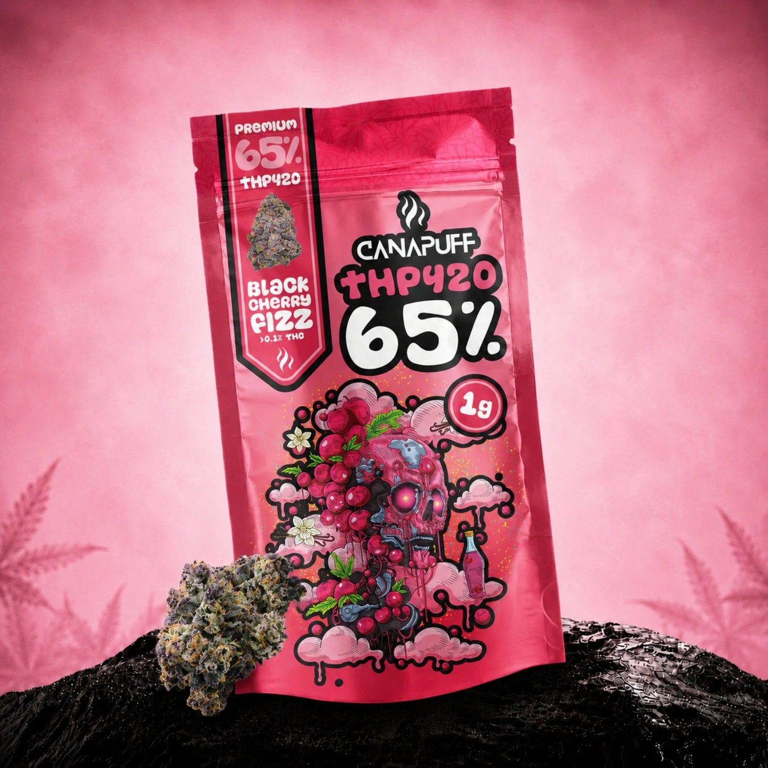 Canapuff THP420 flowers Black Cherry Fizz 65%
