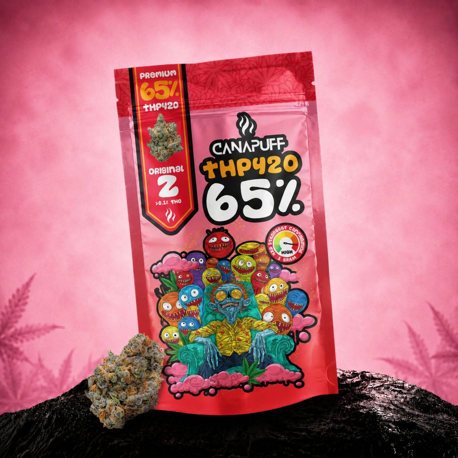 Canapuff THP420 Original Z flowers 65%, pouch