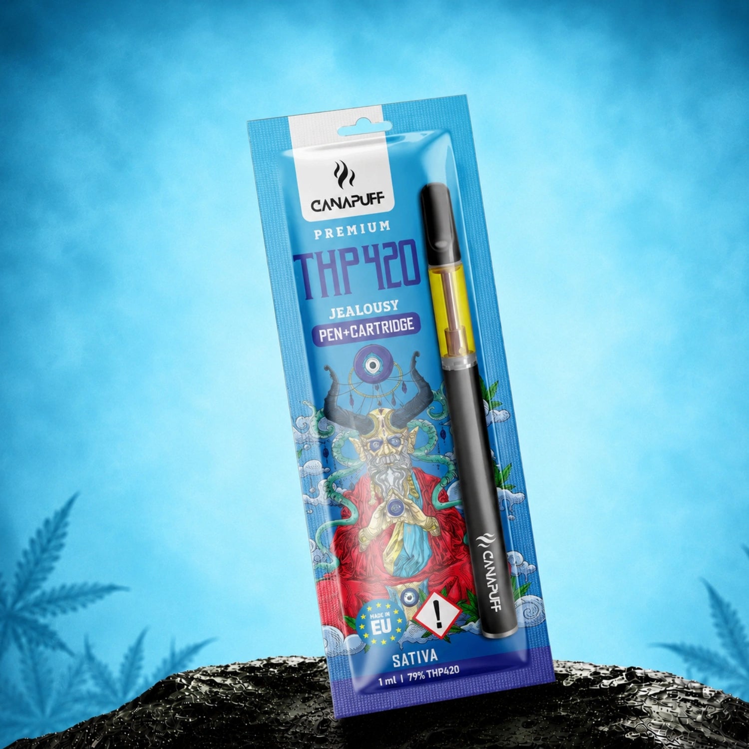 Canapuff THP420 Jealousy pen and cartridge, 79% strength, 1 ml