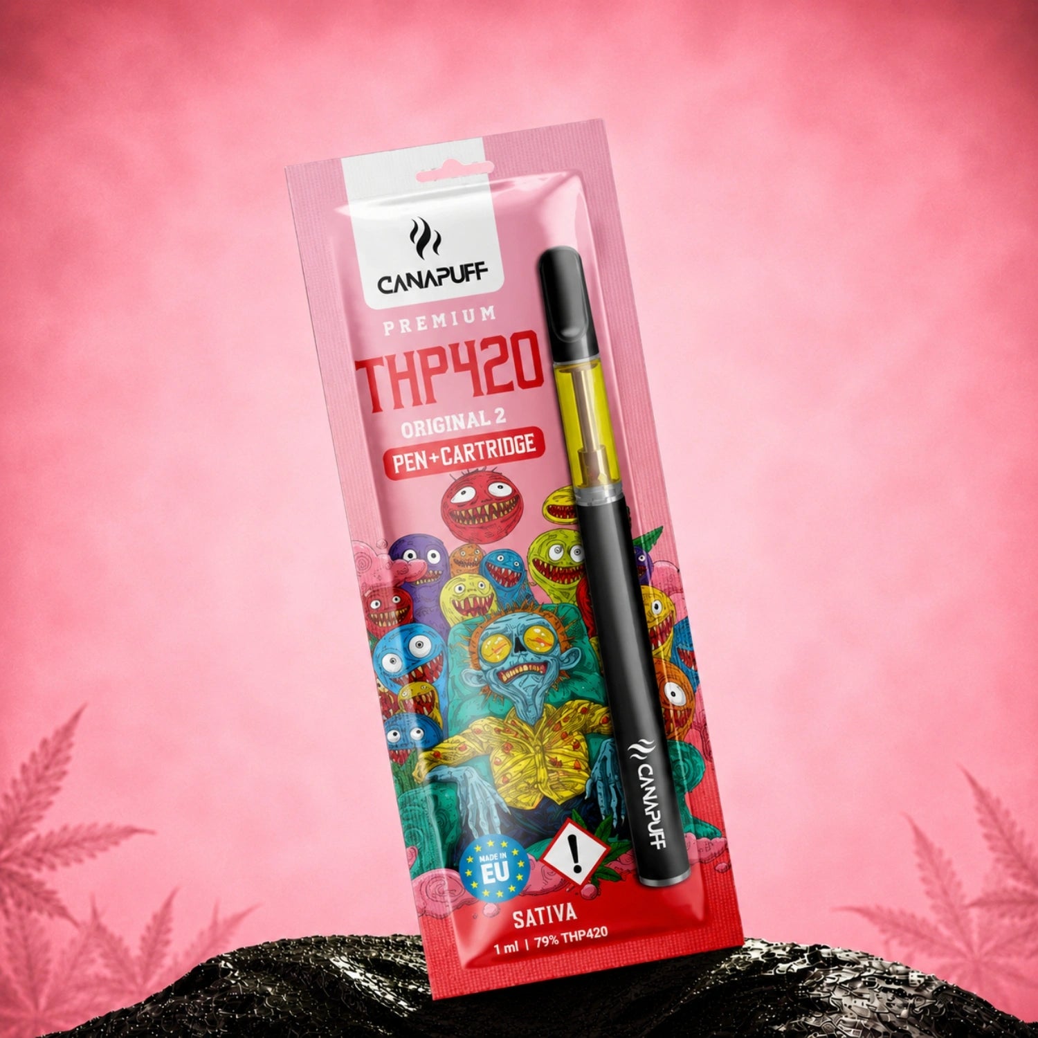 Canapuff THP420 Original Z pen and cartridge 79% Sativa 1 ml