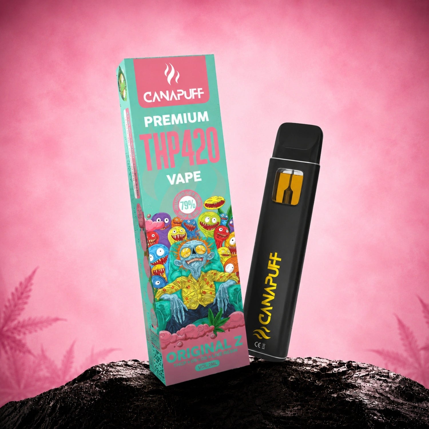 Canapuff THP420 vape disposable pen 79% 1 ml