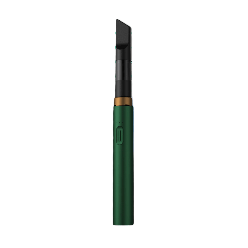 Vessel Core vape battery in emerald green with black mouthpiece
