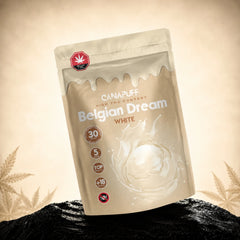 Canapuff Belgian Dream weiße Schokoladenpralinen, Delta-9 THC aus Hanf, 30 mg pro Stück, 5 Stück