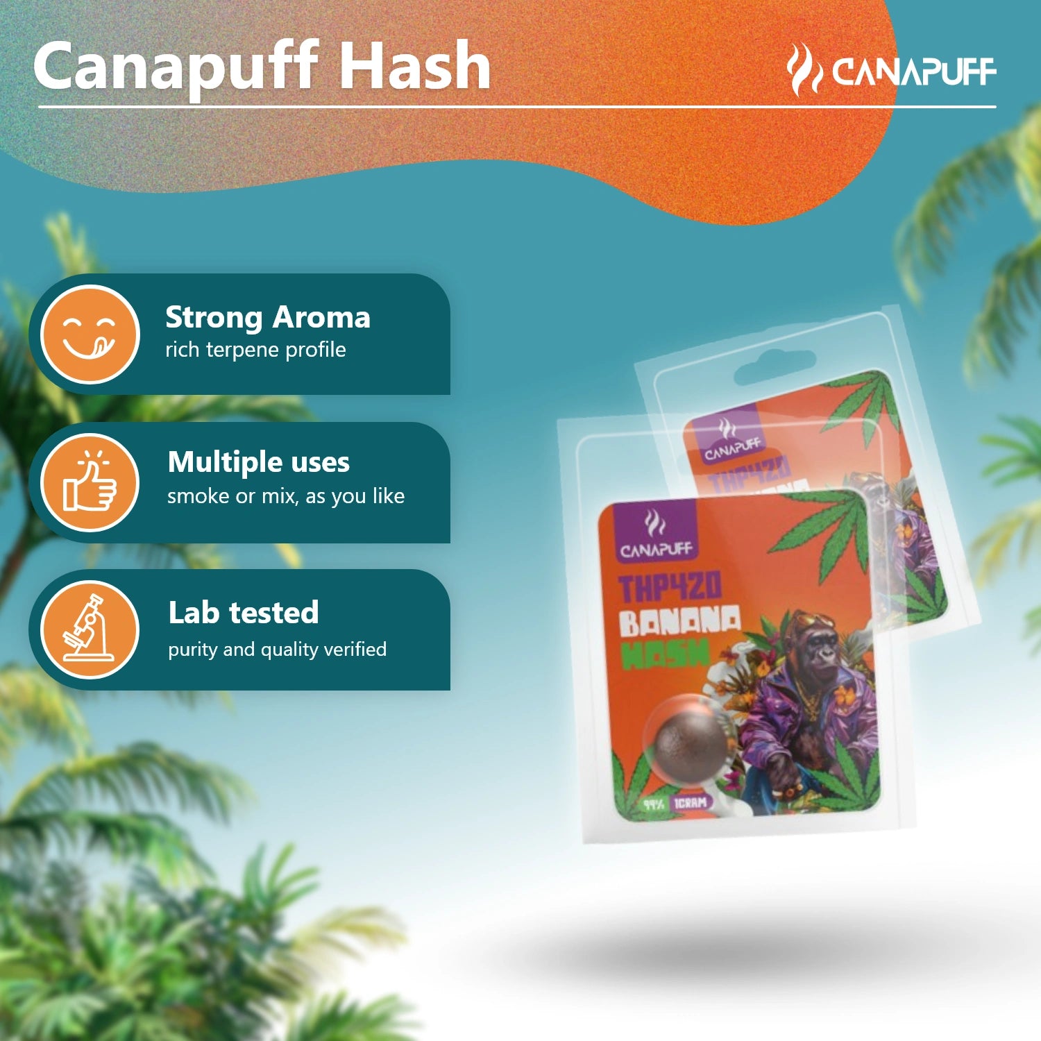 Canapuff Hash Banana 99% pouch