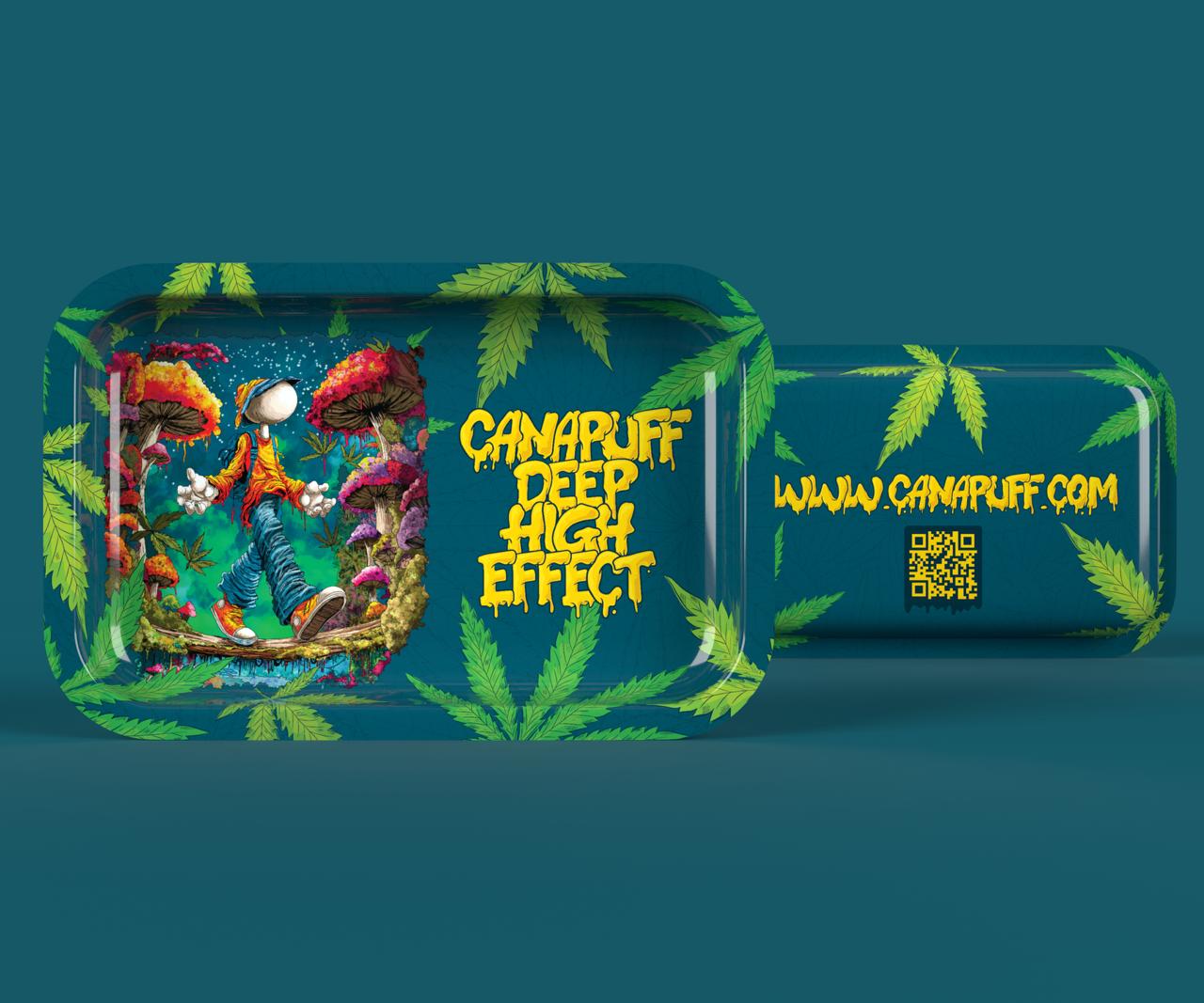 Canapuff Deep High Effect rolling tray, large size