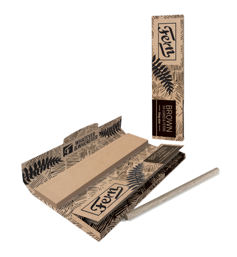 Canapuff Rolling Papers and Filters Fern King Size set