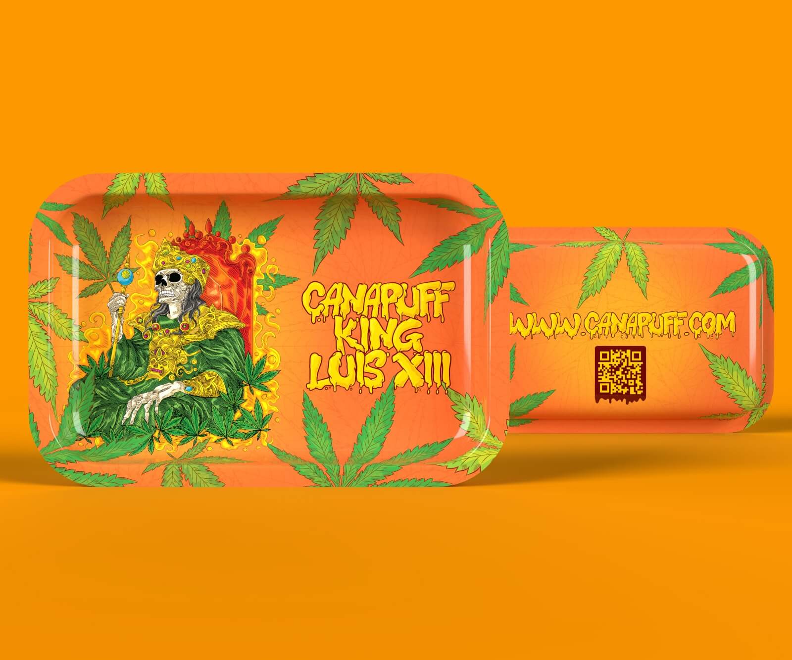 Canapuff King Luis XIII rolling tray, extra large size