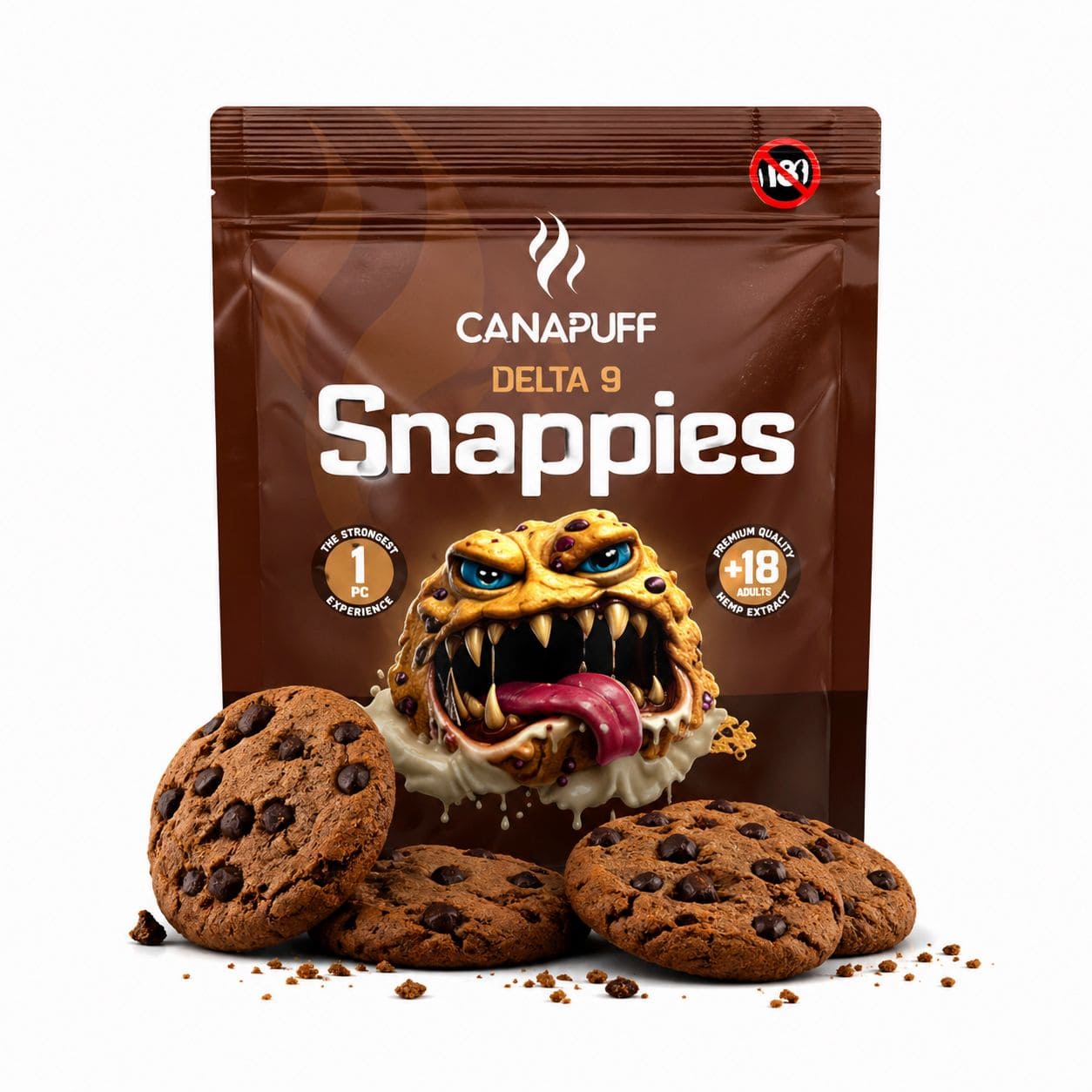 Canapuff Delta 9 Snappies cookies pack