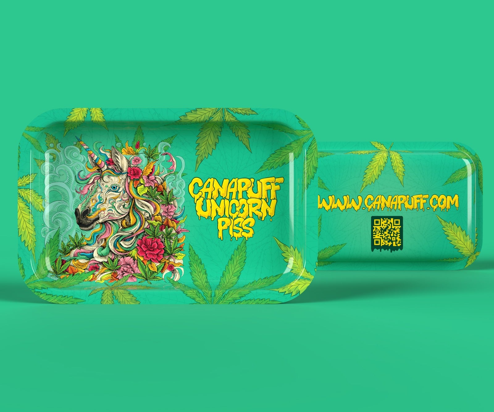 Canapuff Unicorn Piss rolling tray, extra large